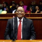 Former South African president Jacob Zuma appears at the KwaZulu-Natal High Court in Durban