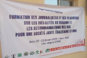 Réduction –des- inégalités –au- Burkina- Faso – des- journalistes -outillés 